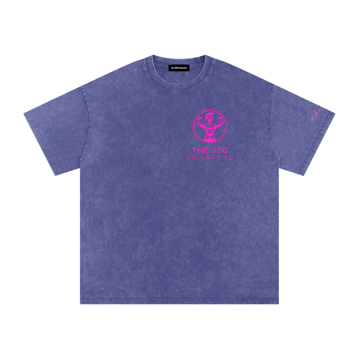 300 Collective Snow Washed Oversized Cotton T-Shirt
