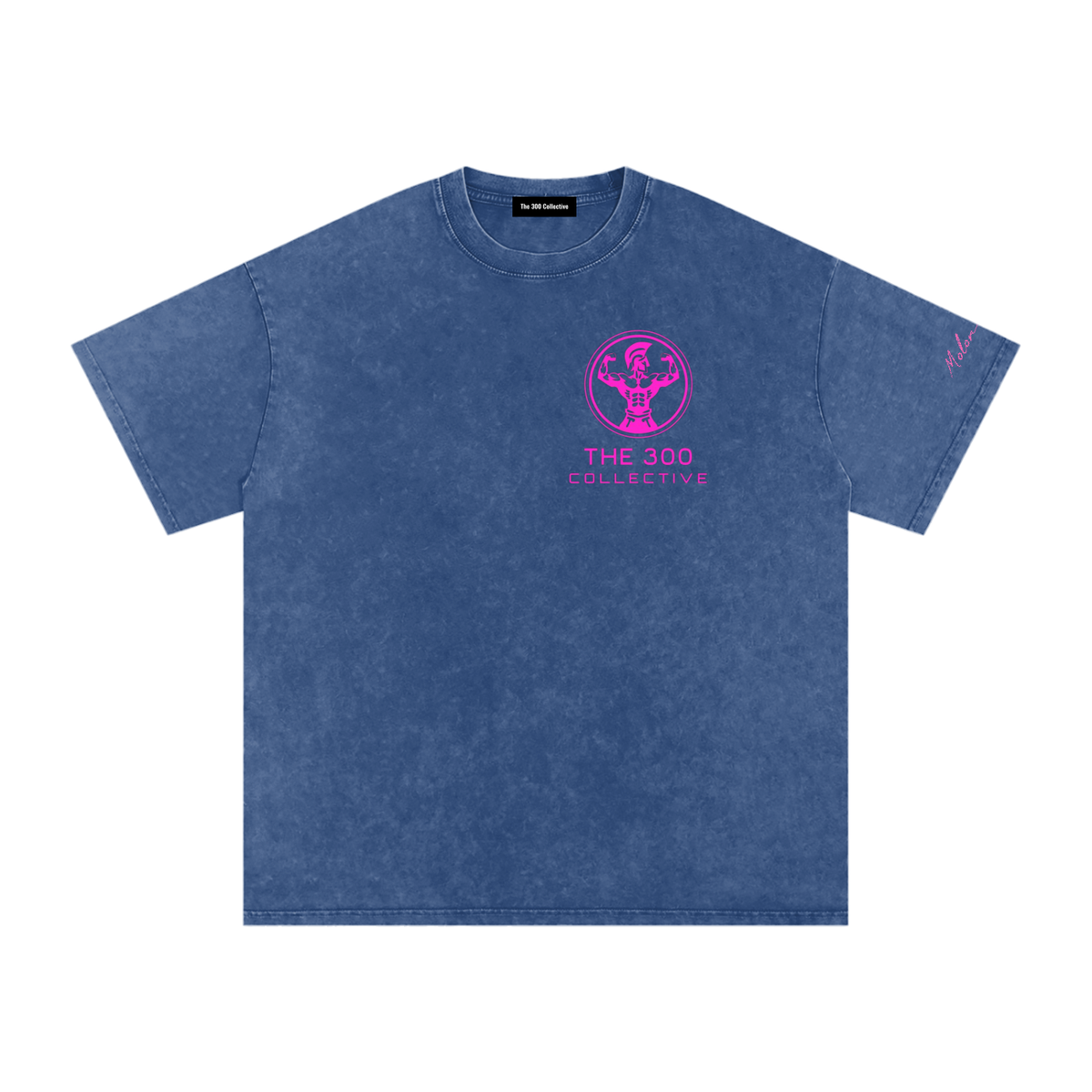300 Collective Snow Washed Oversized Cotton T-Shirt
