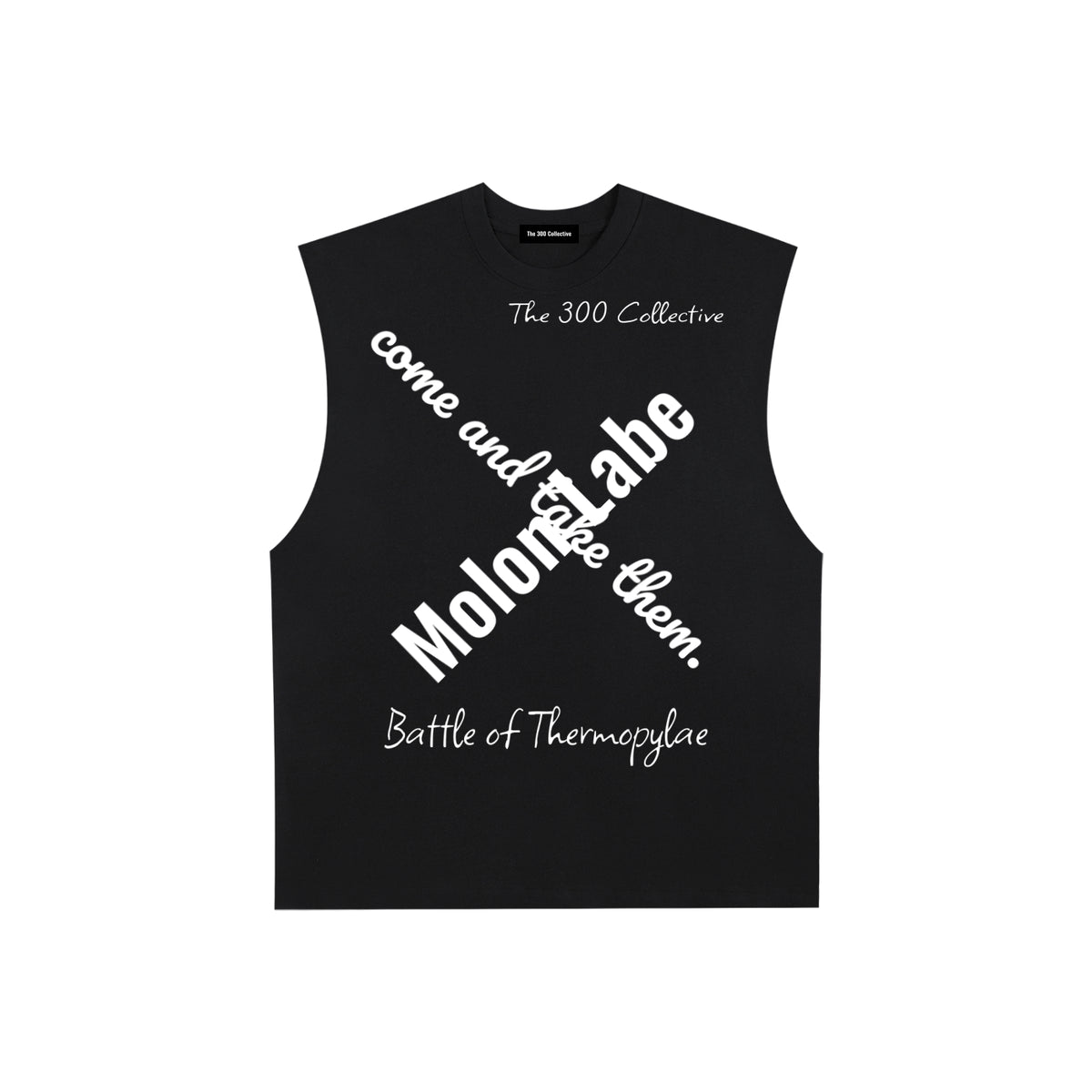 Spartan Code Raw Edge Cotton Tank Top
