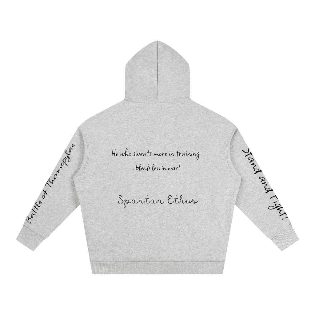 'First Edition' Logo Designed Battle of Thermopylae Fleeced Hoodie