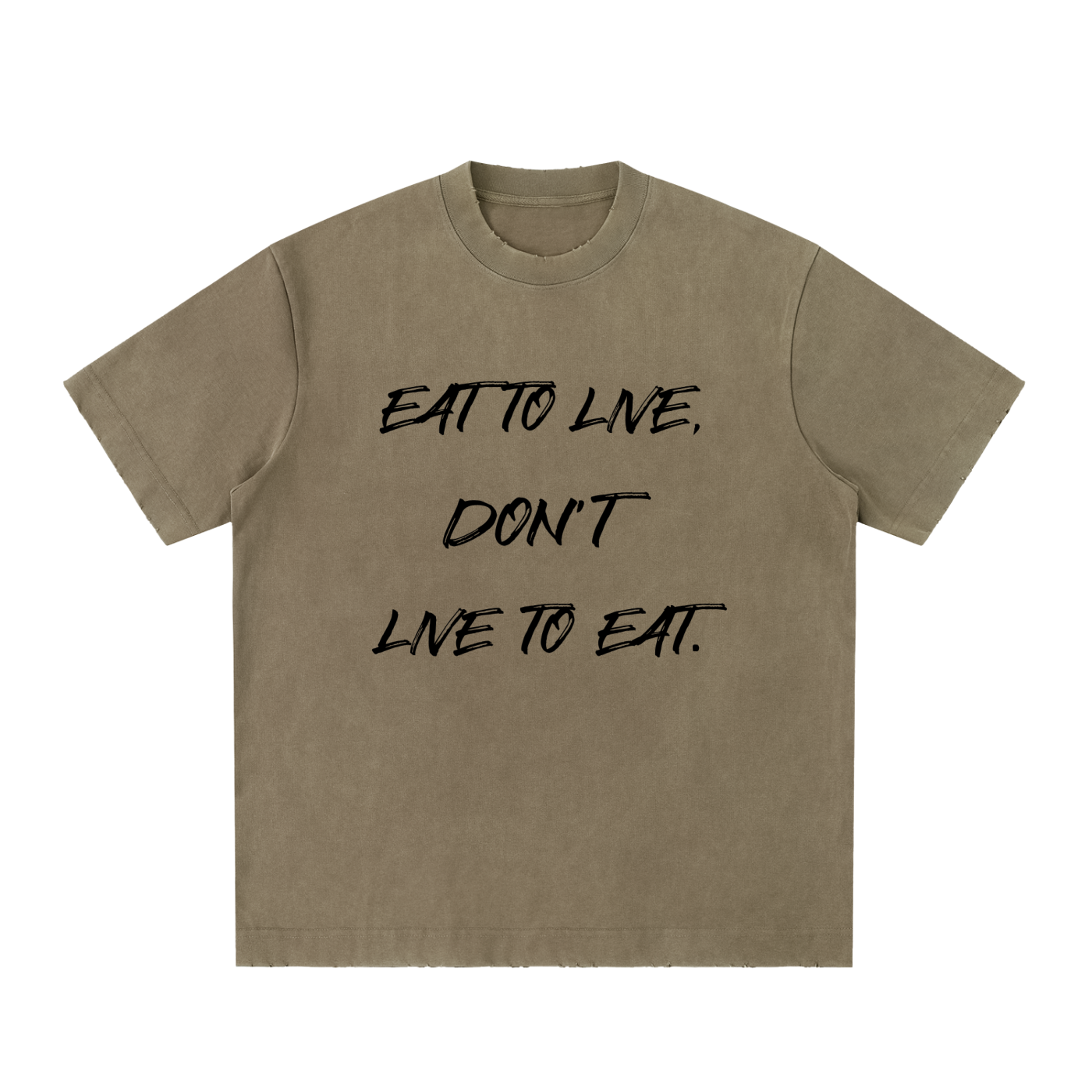 Spartan Discipline Heavyweight Vintage Washed Frayed T-Shirt