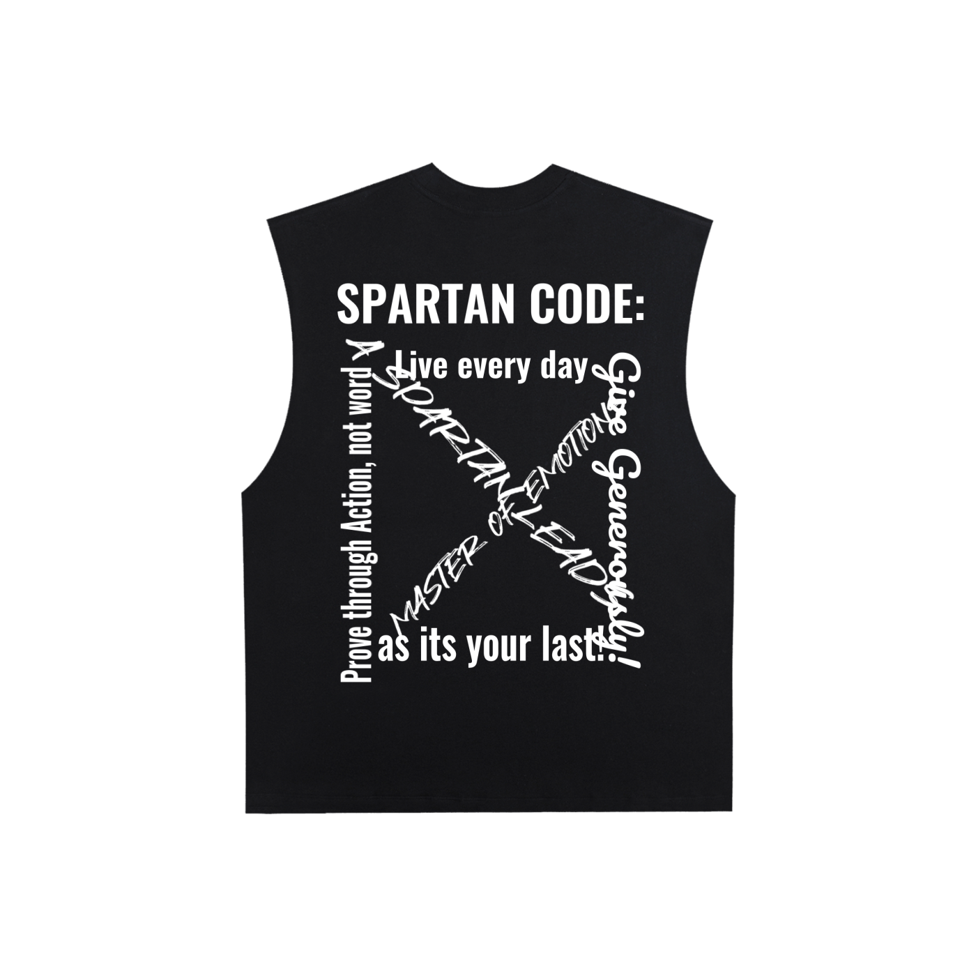 Raw Edge Cotton Tank Top