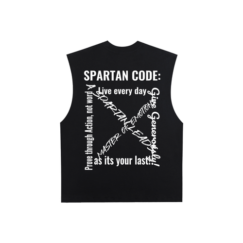 Raw Edge Cotton Tank Top