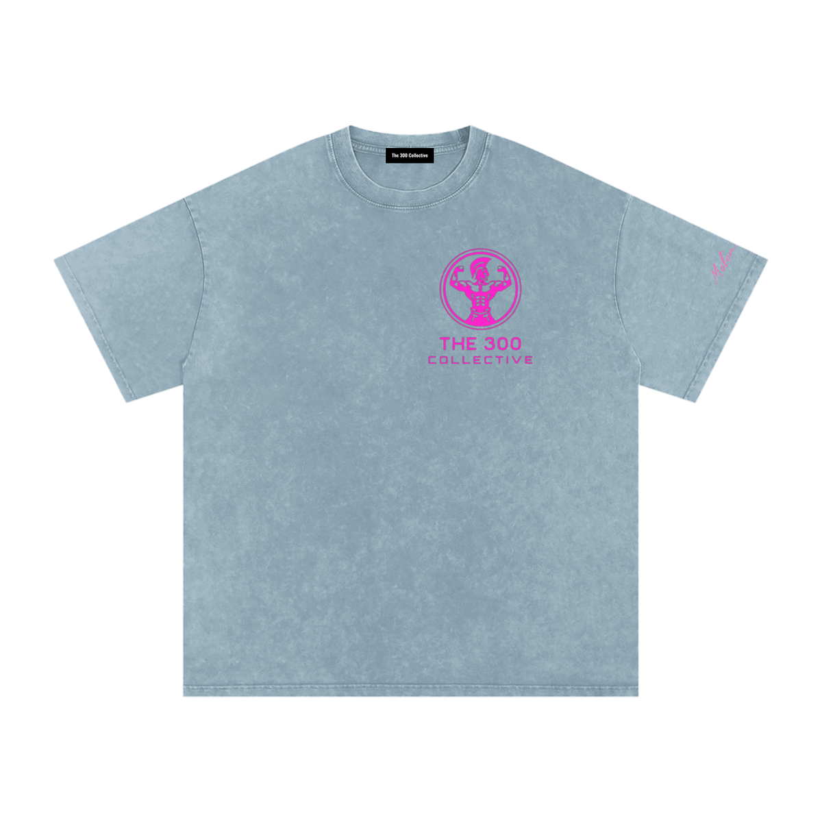 300 Collective Snow Washed Oversized Cotton T-Shirt