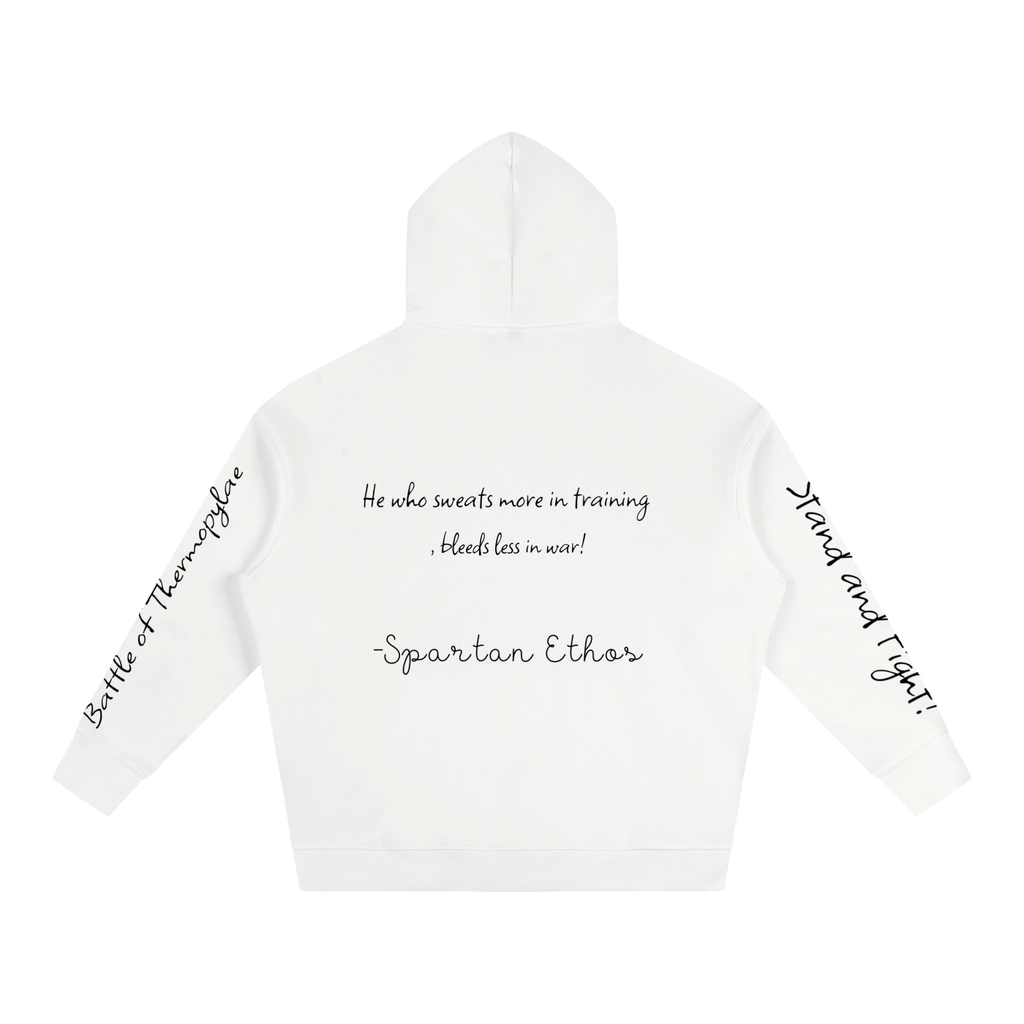 'First Edition' Logo Designed Battle of Thermopylae Fleeced Hoodie