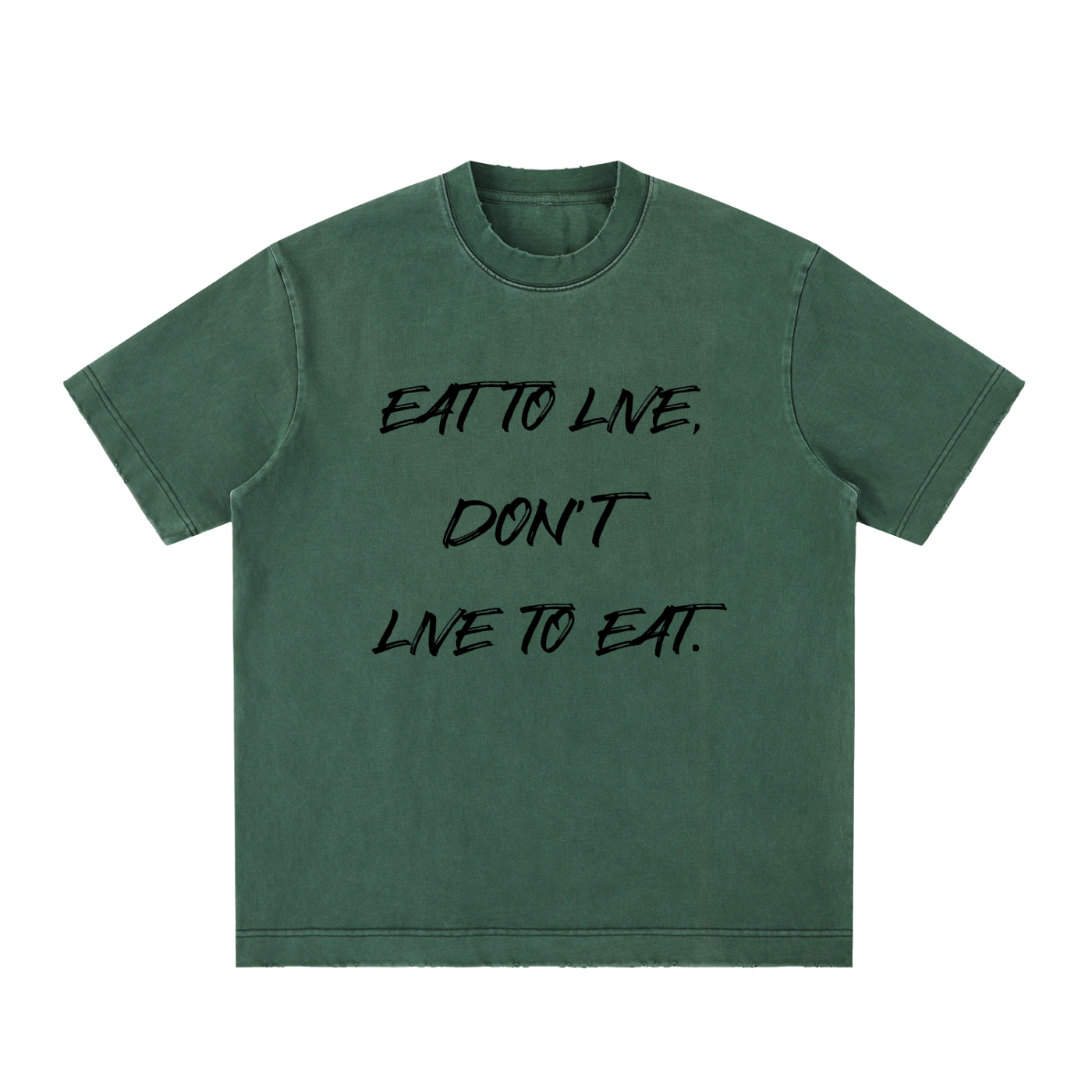 Spartan Discipline Heavyweight Vintage Washed Frayed T-Shirt