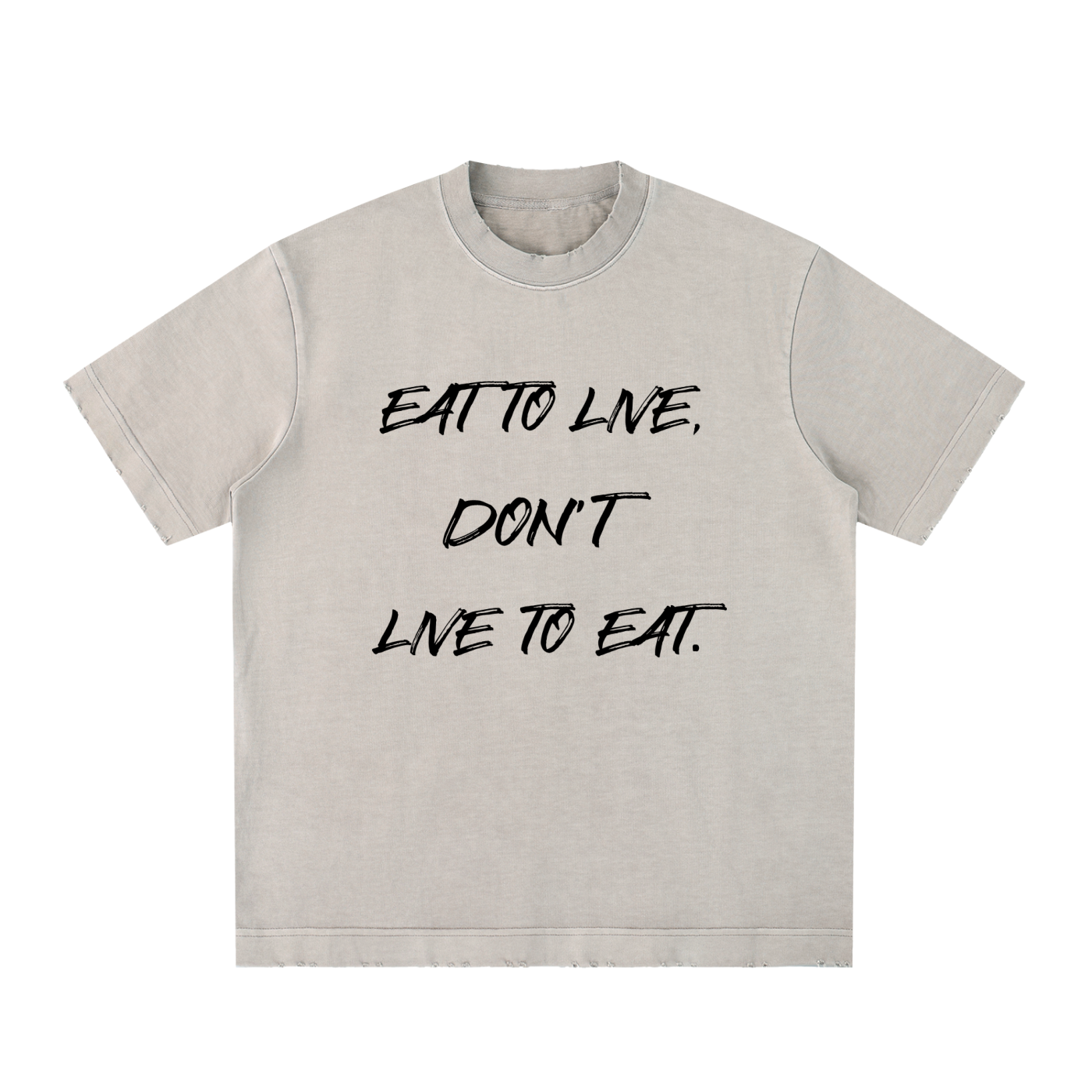 Spartan Discipline Heavyweight Vintage Washed Frayed T-Shirt