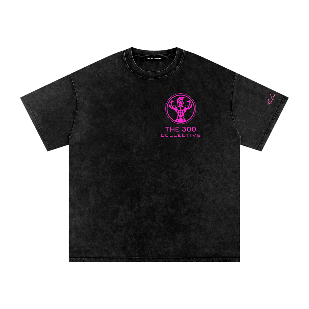 300 Collective Snow Washed Oversized Cotton T-Shirt
