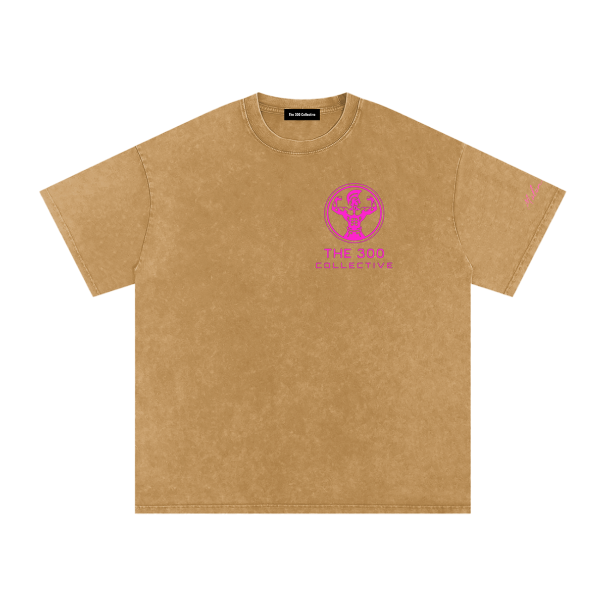 300 Collective Snow Washed Oversized Cotton T-Shirt