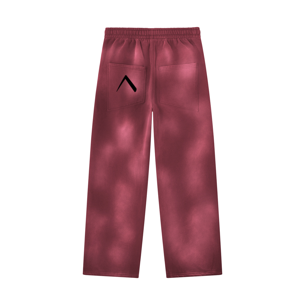 Full Set Spartan Sun-faded Wide Leg Fleece Sweatpants and Hoodie