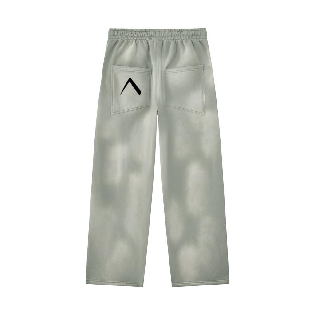 Full Set Spartan Sun-faded Wide Leg Fleece Sweatpants and Hoodie
