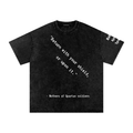 The King Leonidas Snow Washed Oversized Cotton T-Shirt