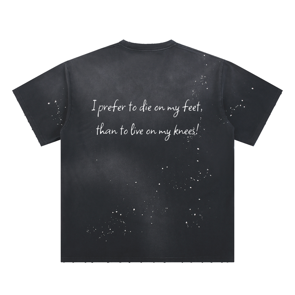 Spartan Ethos Sun-faded Paint Splatter T-Shirt