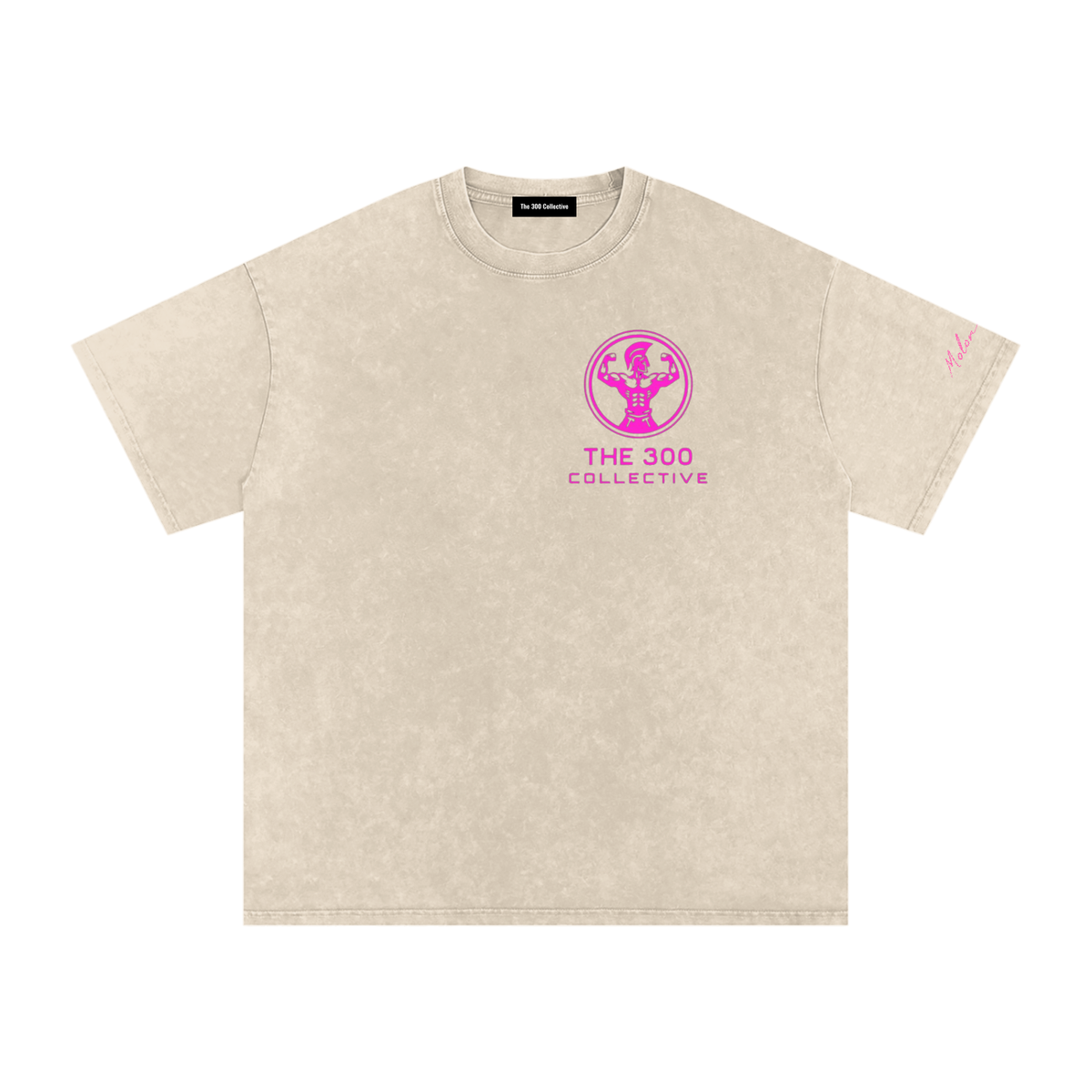 300 Collective Snow Washed Oversized Cotton T-Shirt
