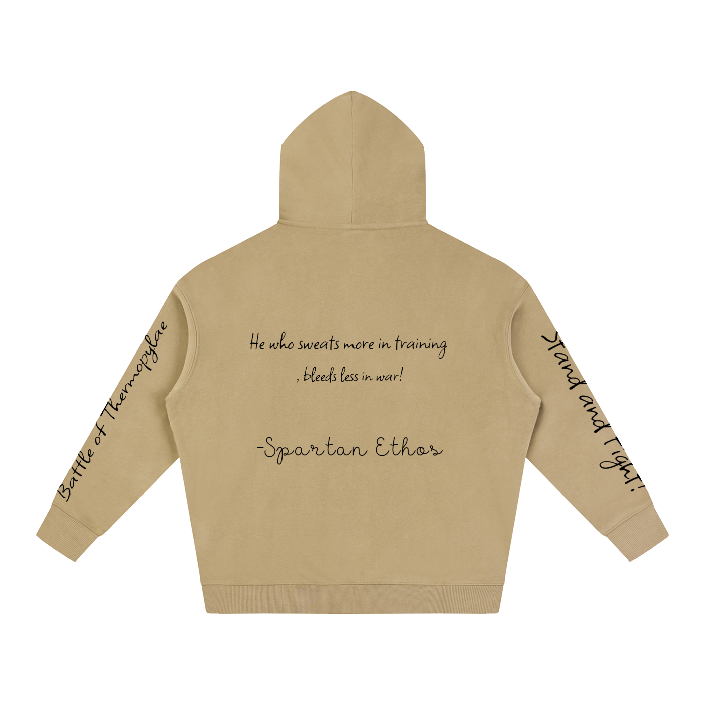 'First Edition' Logo Designed Battle of Thermopylae Fleeced Hoodie