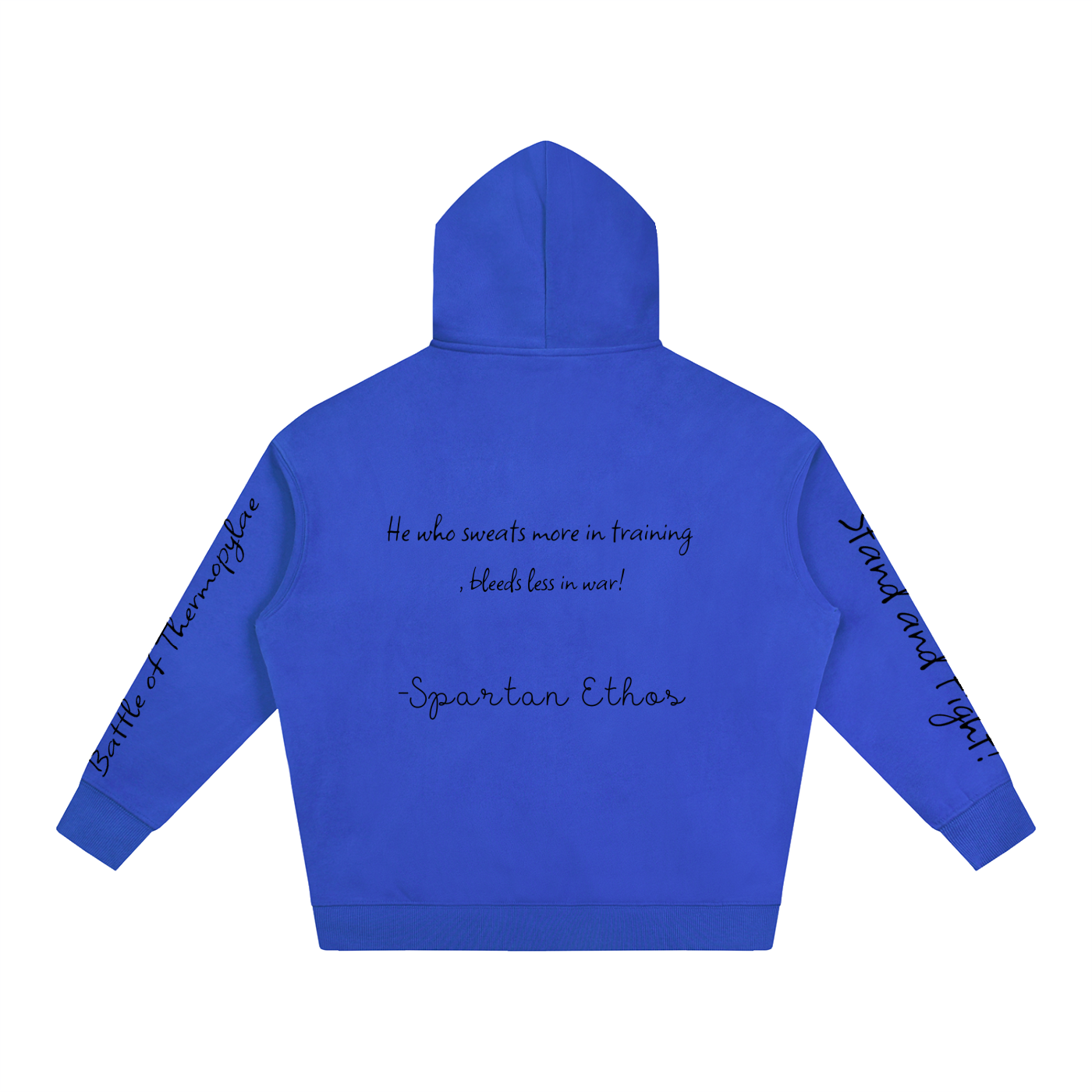 'First Edition' Logo Designed Battle of Thermopylae Fleeced Hoodie