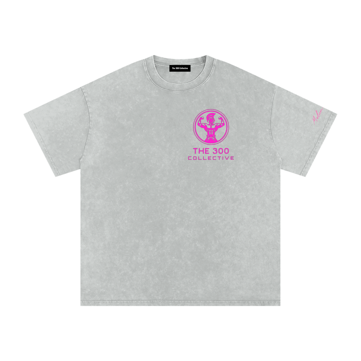 300 Collective Snow Washed Oversized Cotton T-Shirt