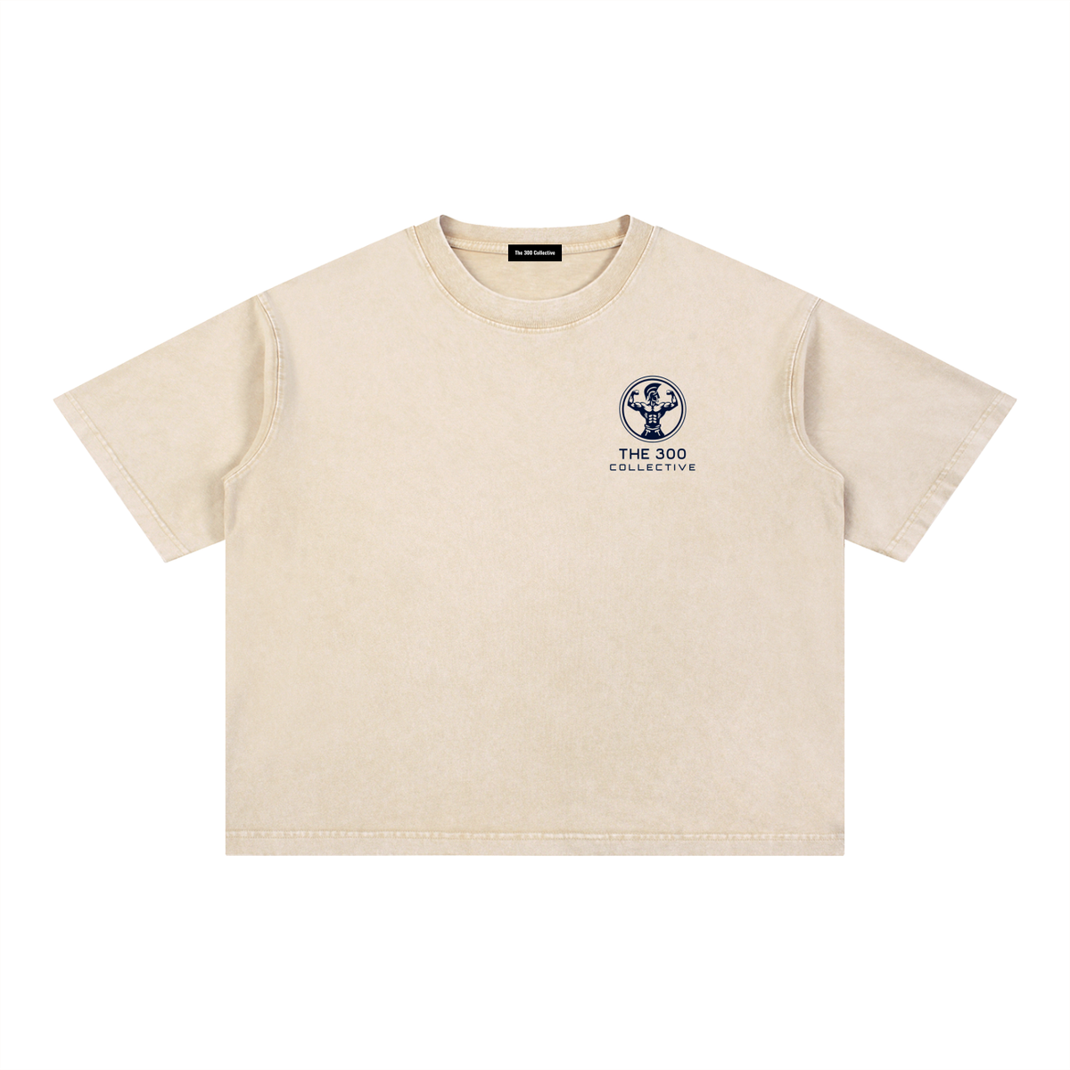 'Return with your shield, or upon it!' Mineral Washed Boxy Cotton T-Shirt