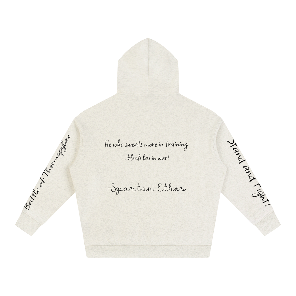 'First Edition' Logo Designed Battle of Thermopylae Fleeced Hoodie