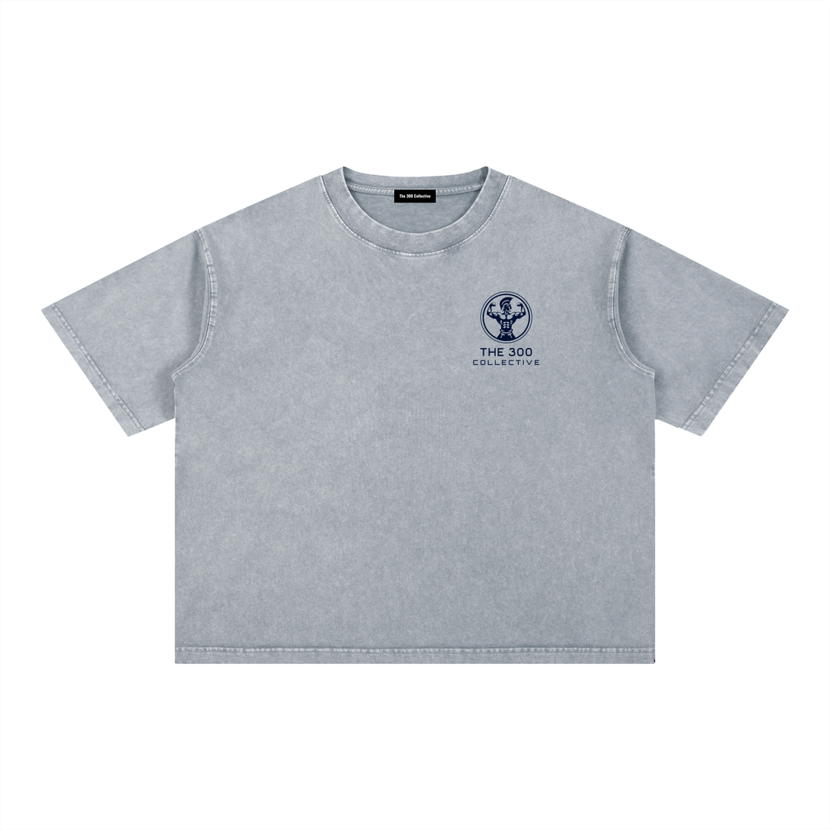 'Return with your shield, or upon it!' Mineral Washed Boxy Cotton T-Shirt
