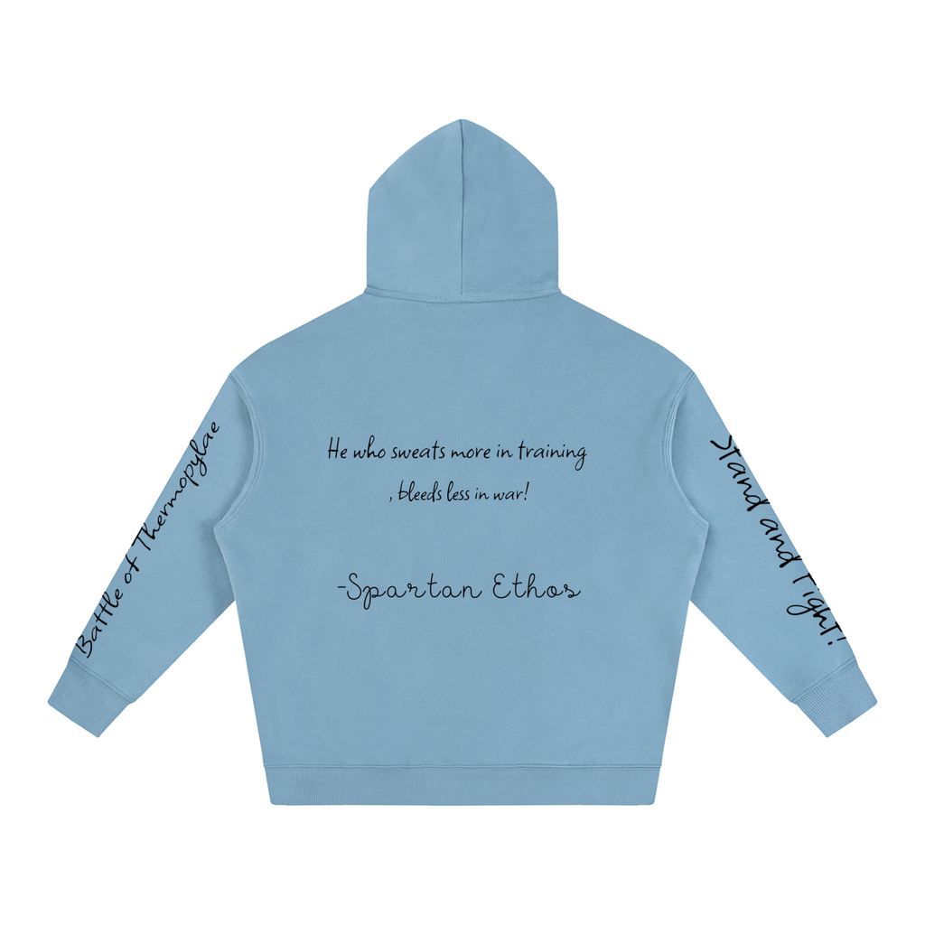 'First Edition' Logo Designed Battle of Thermopylae Fleeced Hoodie