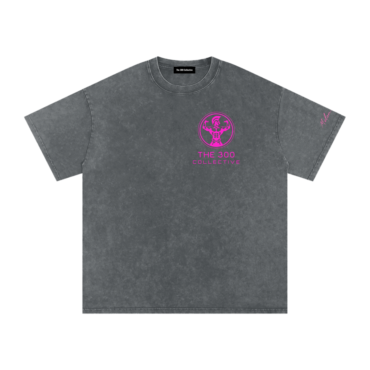 300 Collective Snow Washed Oversized Cotton T-Shirt