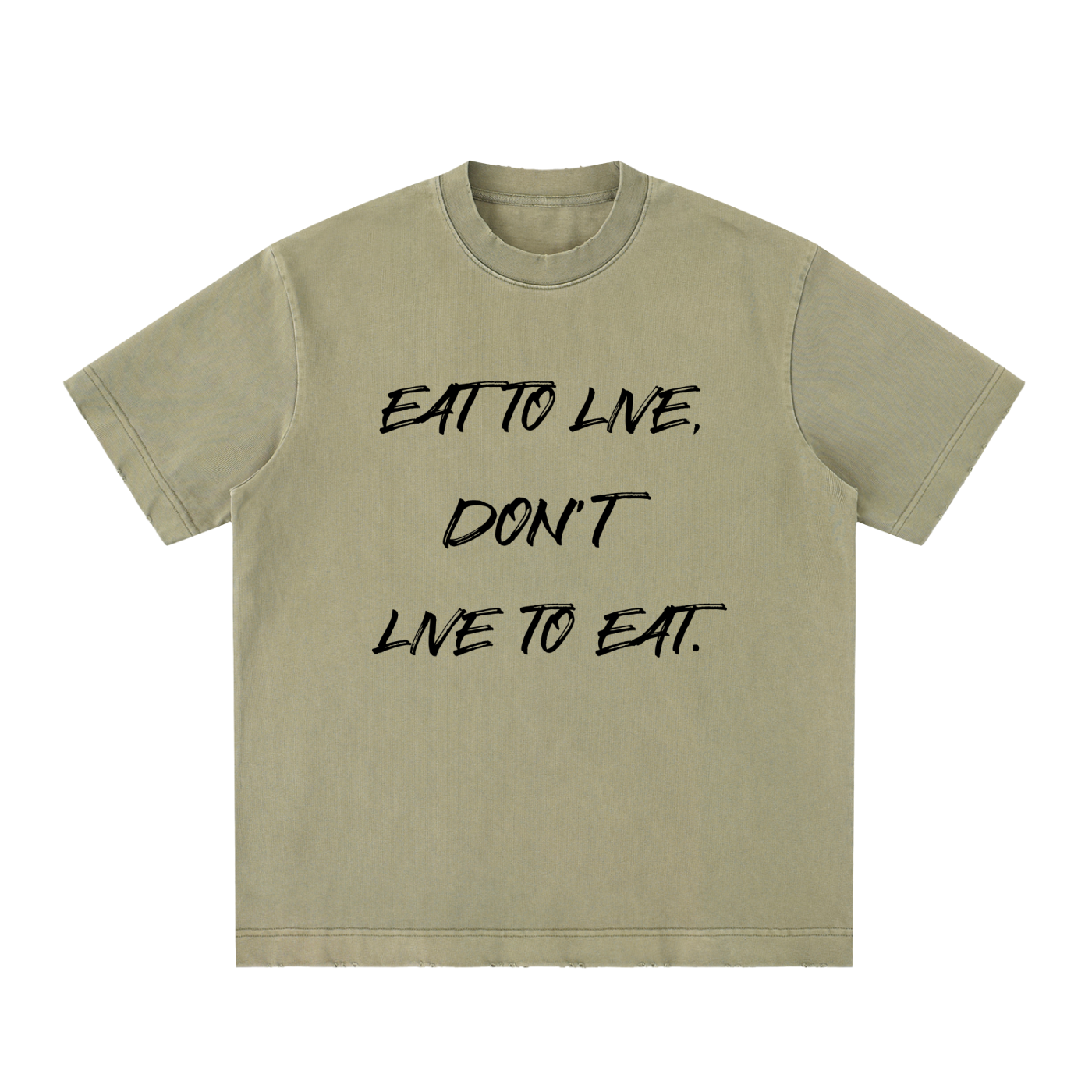 Spartan Discipline Heavyweight Vintage Washed Frayed T-Shirt